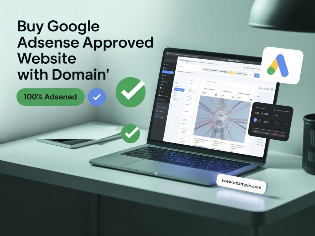 Buy Google AdSense Approved Website with Domain