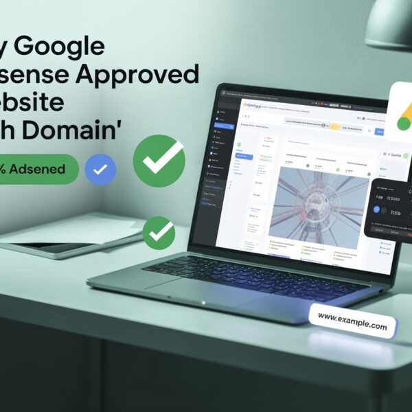 Buy Google AdSense Approved Website with Domain